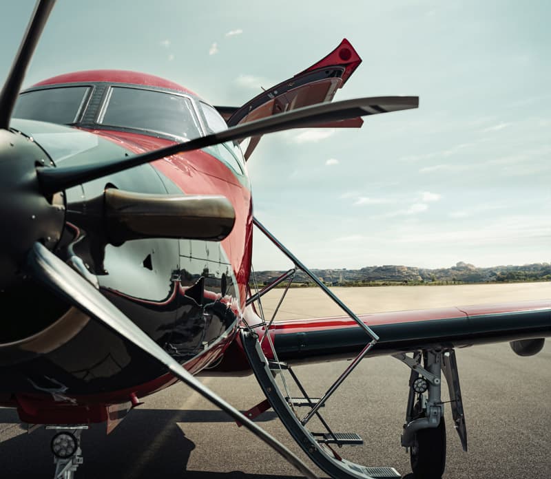Pilatus PC-12 NGX auf dem Rollfeld